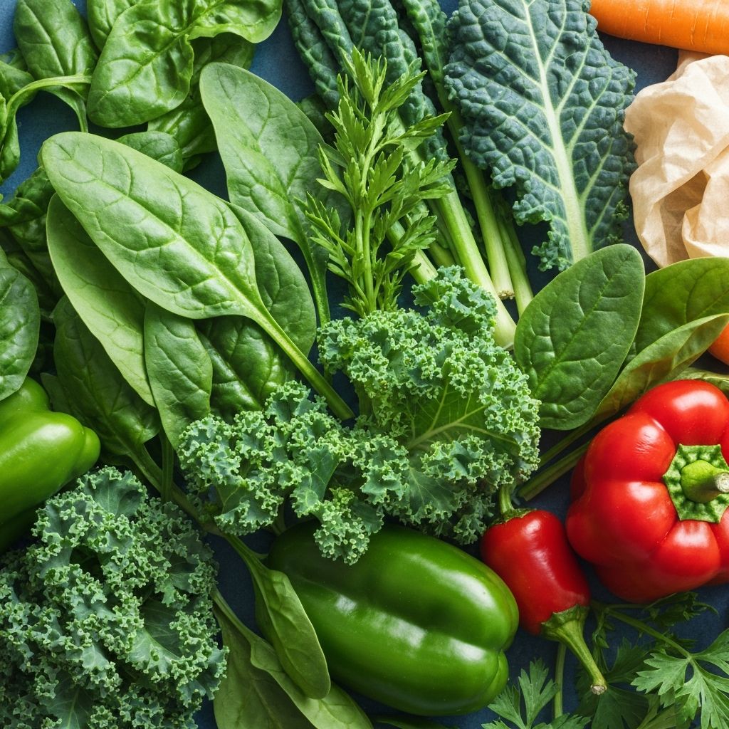 Fresh herbs and vegetables